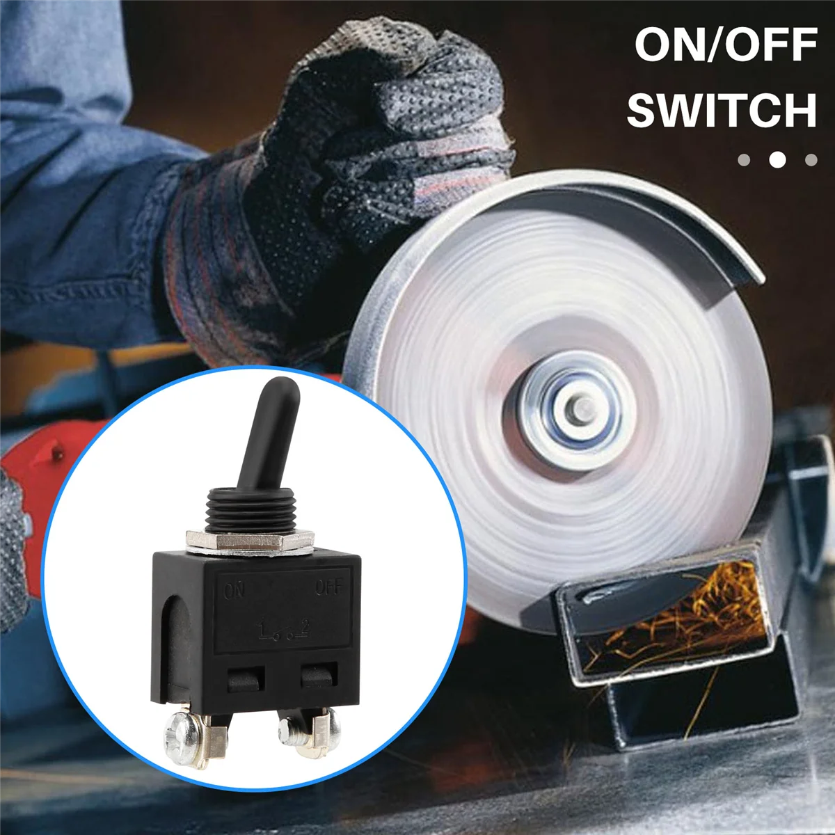 250V ON/OFF Position Toggle Switch for Angle Grinder