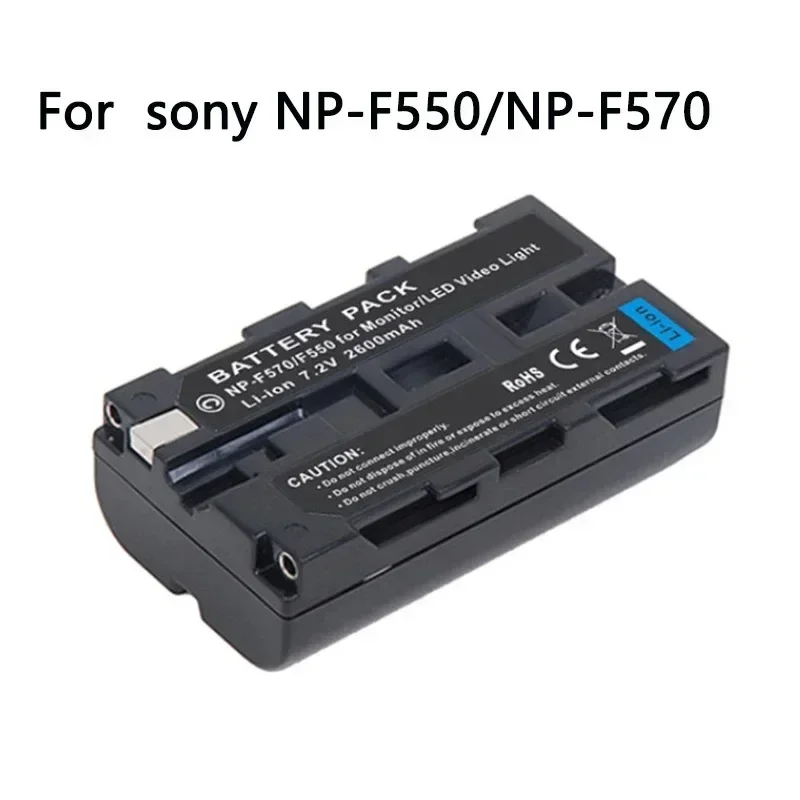 NP-F550 2600mAh for Sony NP-F550 NP-F330 NP F550 NP F330 Camera Battery + LCD Dual USB Charger for Sony NP-F550