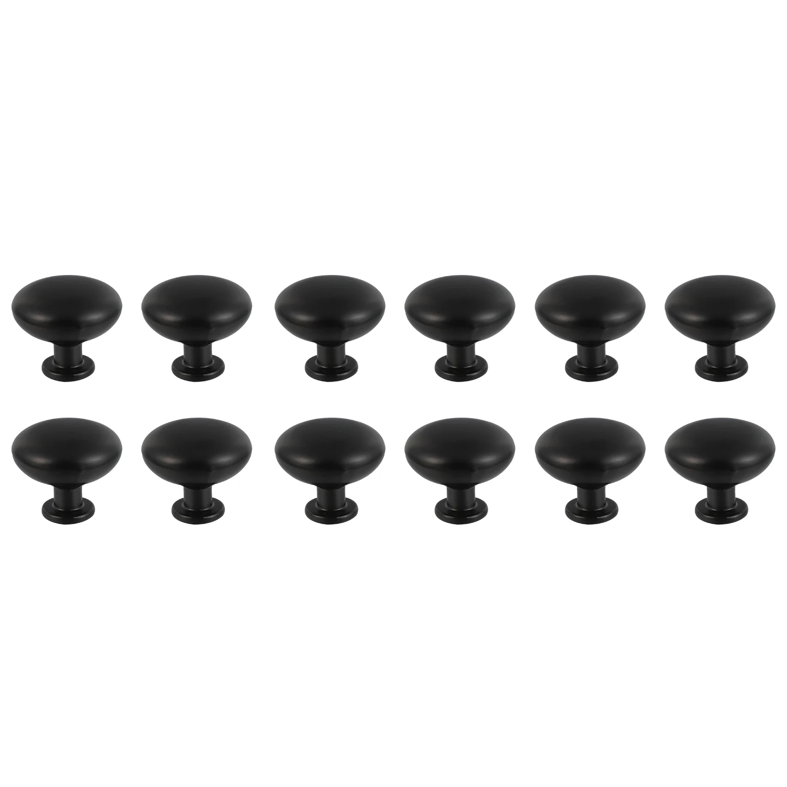 

12pcs Black Hardware Small Handles Aluminum European Style Cabinet Knobs Drawer Pull Wardrobe Bookshelf Shoe Closet