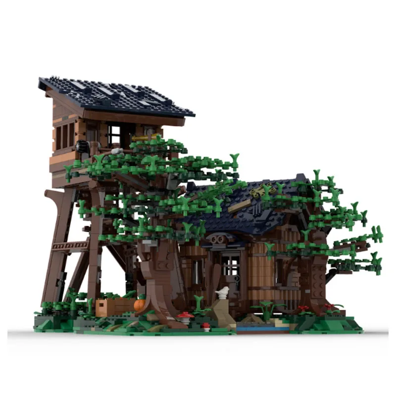 Classic MOC-91343 Forest Observatory 21318-Alternative Version of Tree House Forest 1951PCS Assembly Parts Kids Toy DIY Gifts