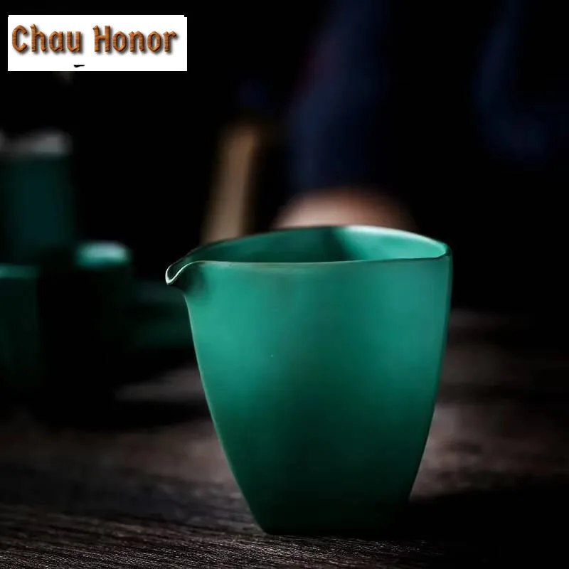 190ml Japanese Turquoise Coarse Tea Pitcher Tea Divider Cha Hai Dispenser Household Justice Cup Fair Mug Drinkware Accessories