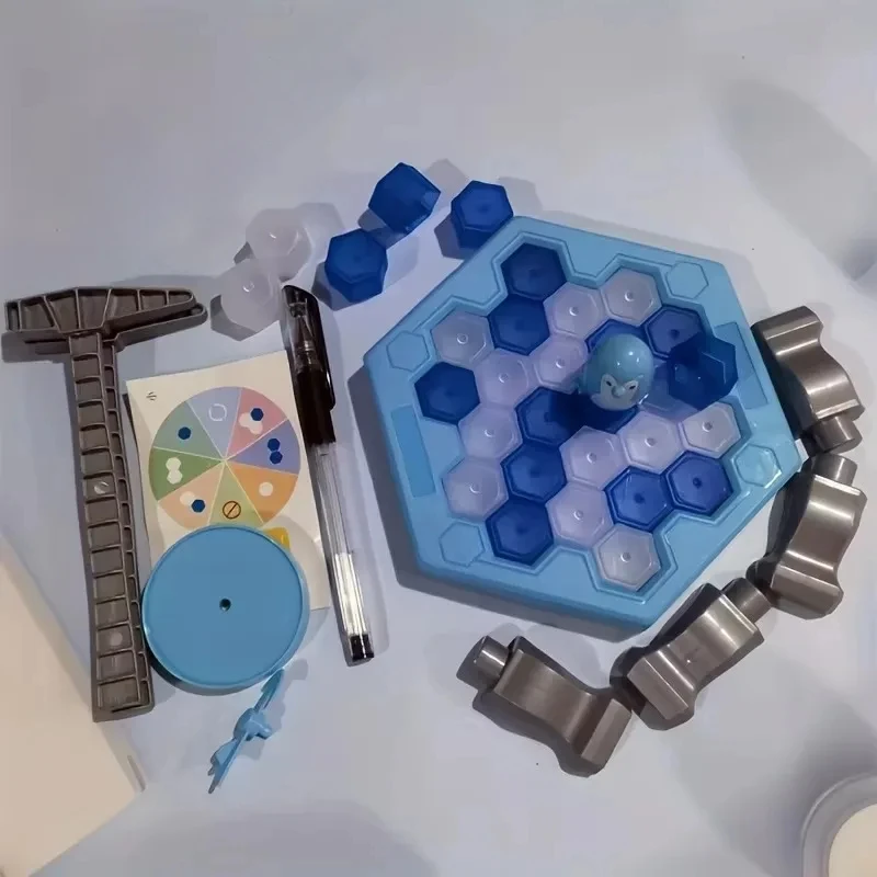 Save Penguin Ice-Breaking Game Interactive Toy for Kids Fun Family Puzzles Brain Training Parent-Child Winter Activities