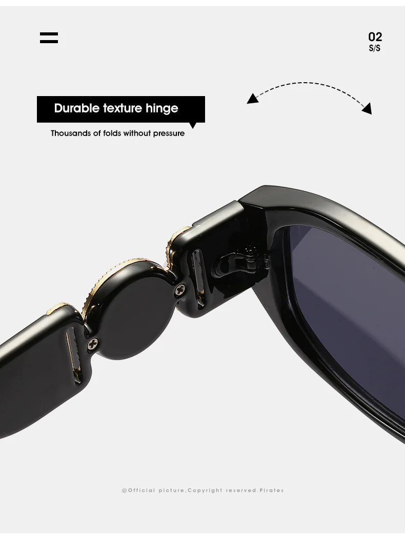 Marke Kleine Sonnenbrille Frauen Designer Blume Sonnenbrille Polygonale Fashoinable Damen Shades Beliebte Geeignet – Detail 19