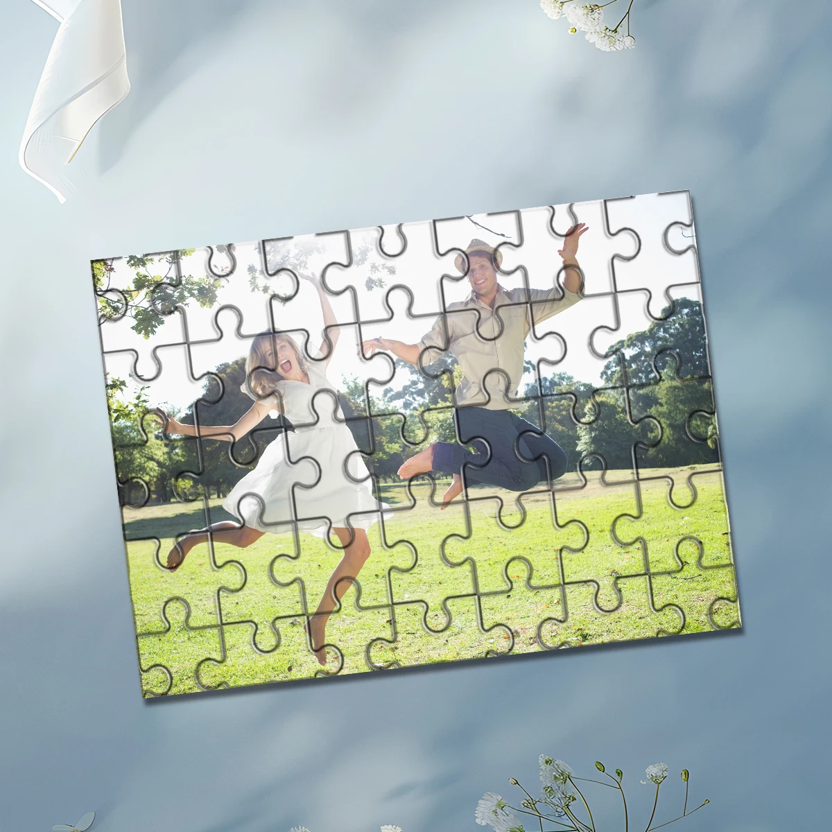 35/300/500/1000pcs Personalized Custom Photo Puzzle couple photos Puzzle Ideal Gifts For Him Her Family Friends Children