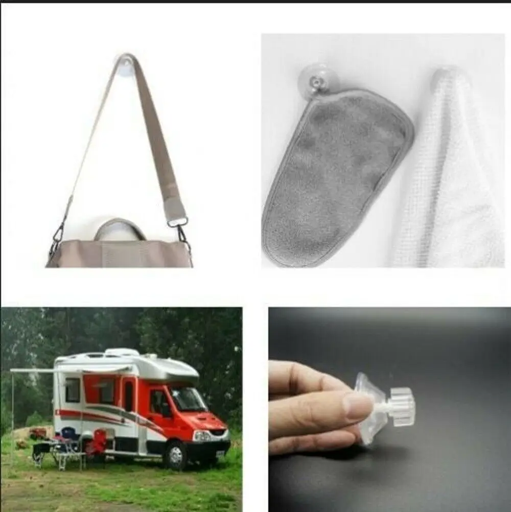 

10/20 упаковок, органайзер для каравана, дома на колесах, тканевая стойка, крючок для кемпинга, аксессуары для автофургонов, высокая ручка, 45 мм, тент, присоска, фиксирующая накладка