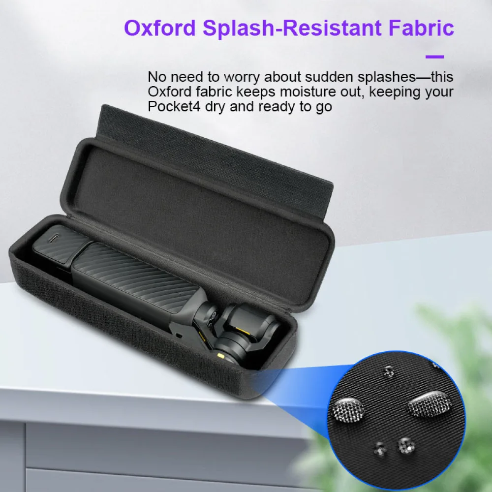 

Protective Carrying Case for DJI Pocket 4,Oxford Splashproof Hard Shell, Shockproof EVA Liner