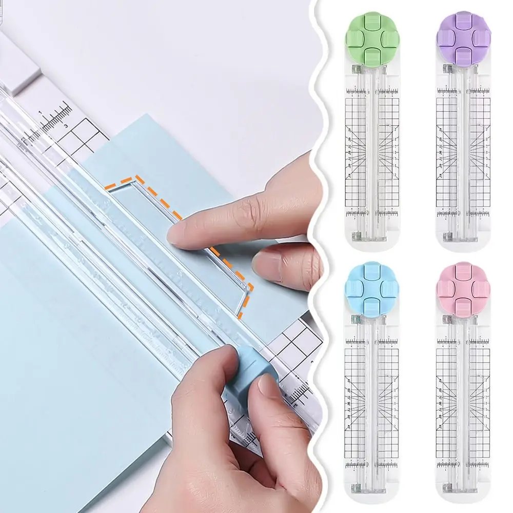 

Портативный резак для бумаги 4-в-1 с ручным управлением 360° ° Роторный триммер для бумаги, пресс-тип, машина для резки бумаги, школьные канцелярские товары