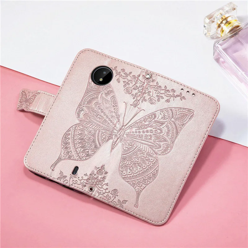 Butterfly Flip Wallet Case For Nokia G20 G10 X10 X20 1.3 2.3 2.4 3.4 5.4 6.2 7.2 G11 G21 G50 5G G300 X100 C20 C21 Leather Case