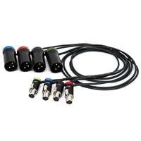 Cable de audio SOD-14 de perfil bajo, ta3f, 3 pines hembra a XLR, macho, escorpio, uso lectrosónico