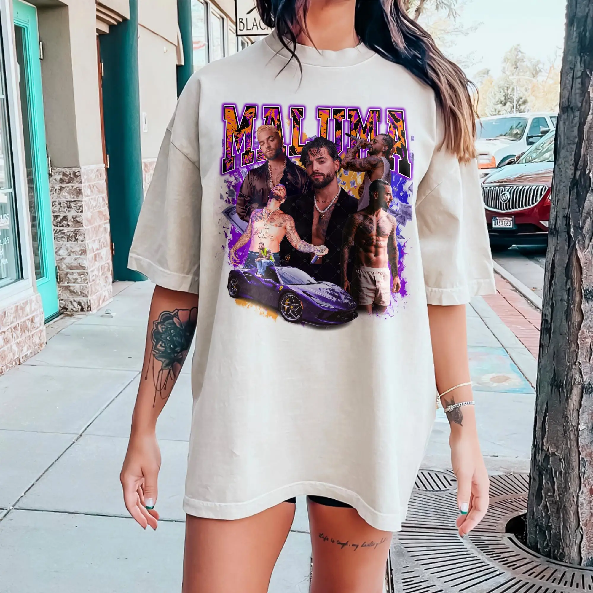 Camisa Vintage Maluma Camisa Maluma Bootleg Camisa Retro Maluma para Fan Maluma Ropa Unisex Y2k Maluma Fan Gift Camisa de tendencia