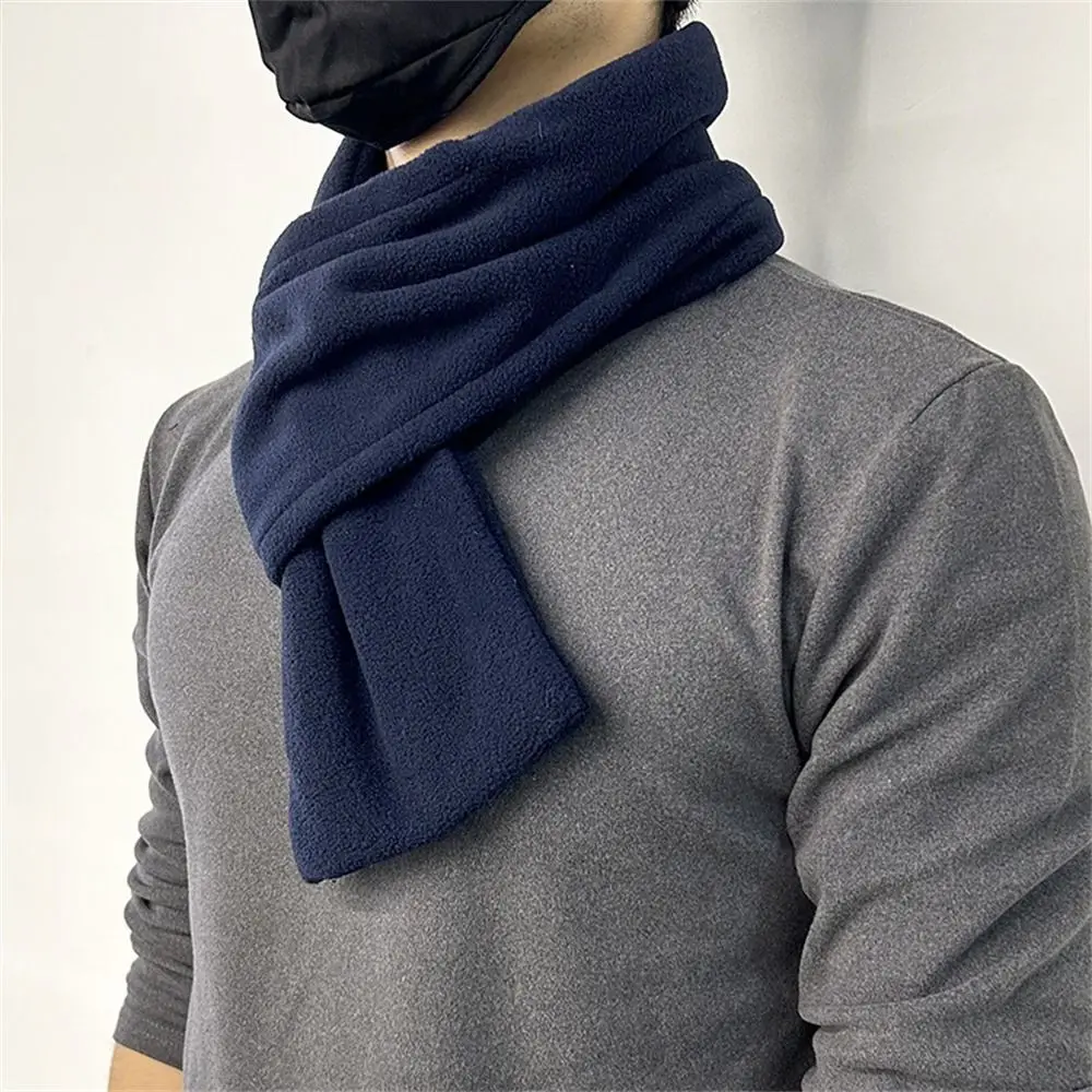 Thick Neck Warmer Polar Fleece Scarf Winter Thermal Scarves Warm Velvet Scarf Outdoor Hiking Skiing Cycling Cotton Shawl Scarf