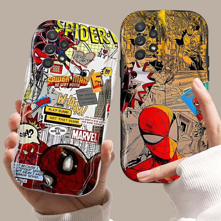 Marvel Sipidrman Phone Case for Samsung Galaxy A10 A20 A30s A30 A50s A02s A03 A04 A05 A11 Core A21s A31 A51 A71 4G 5G Cover