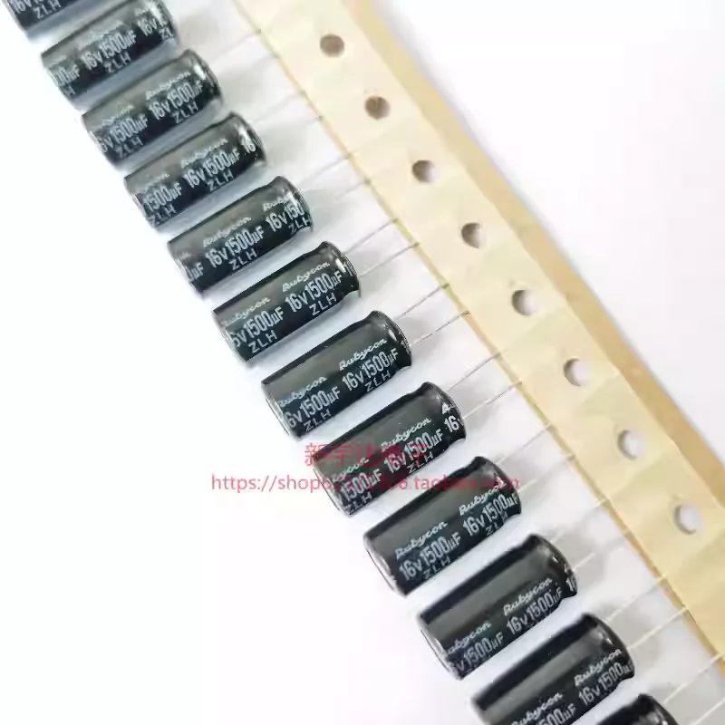 10-100PCS 16V1500UF 10X20 Ruby ZLH High Frequency Low Resistance Electrolytic Capacitor 1500UF16V Original