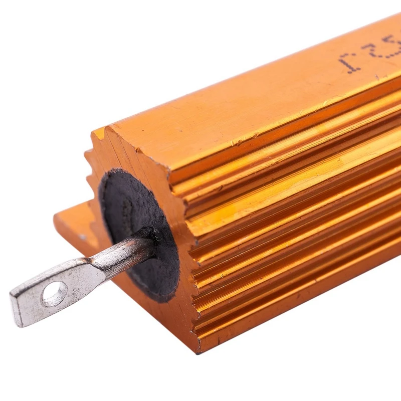 5X Gold Aluminum Clad Power Resistor Resistance 100W, 1 Ohm 1R