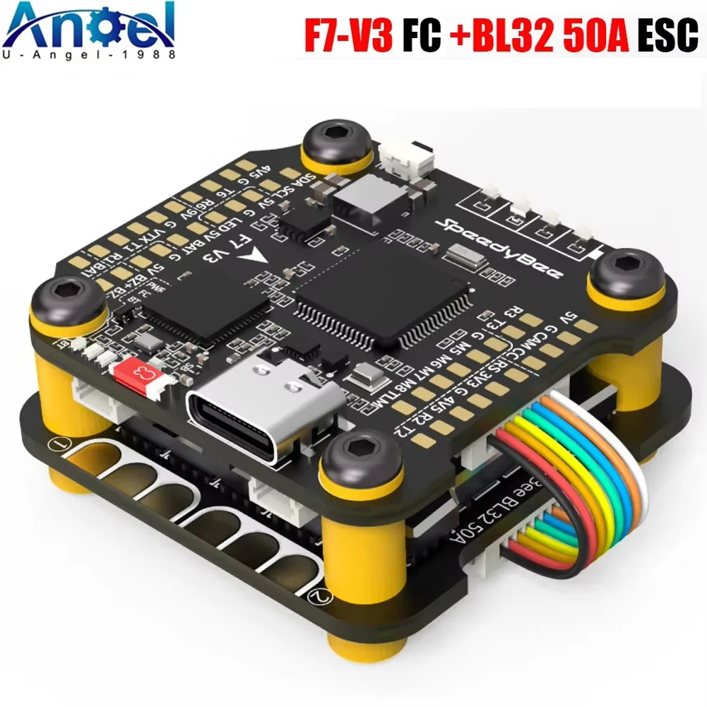 

SpeedyBee F7 V3 50A Stack F722 Flight Control BL32 50A 4in1 ESC3~6S Lipo with Blackbox Analyzer Suitable for FPV Freestyle Drone