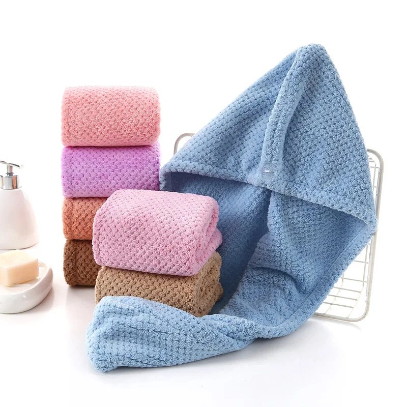 Magic Microfiber Hair Fast Drying Dryer Towel Bath Wrap Hat Quick Cap Turban Dry