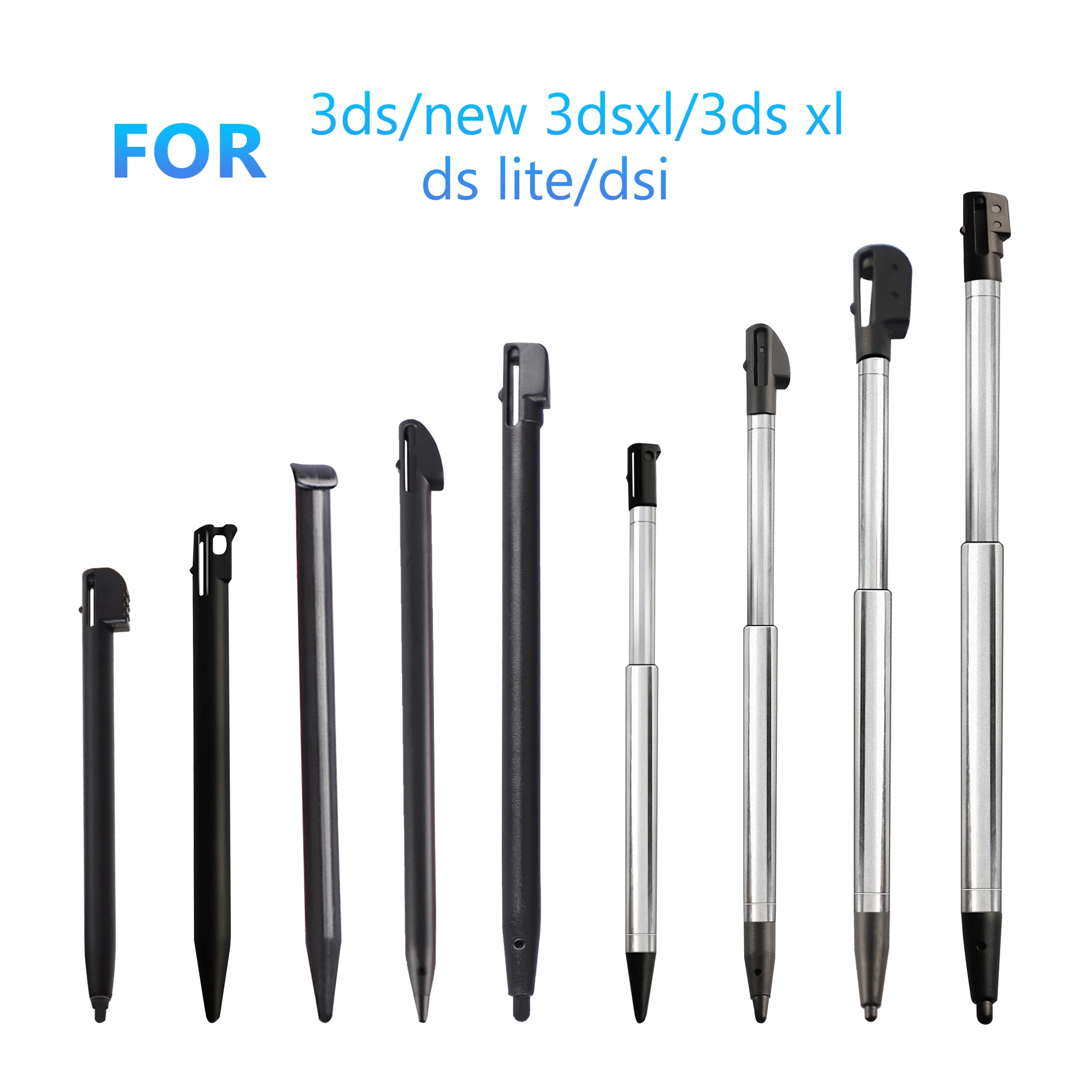 4pcs Touch Screen Stylus Compatible with Nintendo DS Lite/ 3DS/ 3DS XL/ New 3DS XL/ DSi , 4 in1 Combo Styli Pen Set Multi Color