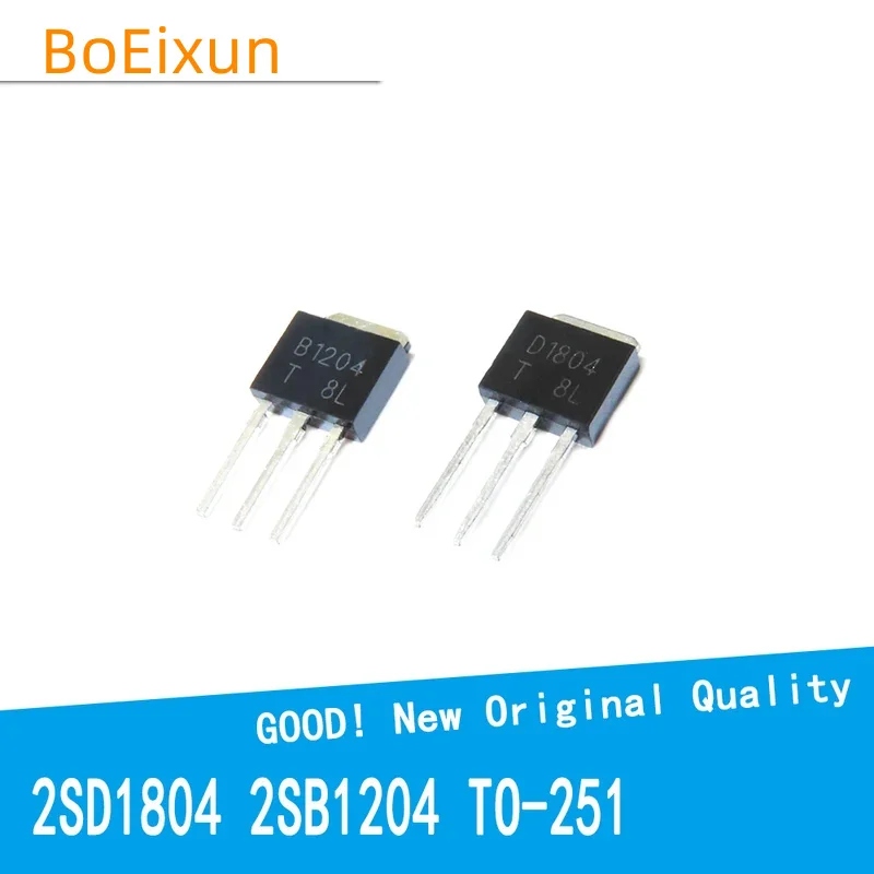 10PCS/LOT 2SD1804 2SB1204 D1804 B1204 To-251 Power Crystal Transistor New Good Quality Chipset