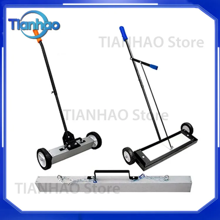 Magnetic Sweeper for Custom Rolling Floor Cleaner Magnetic Pickup Tool 36 Inch with Nail Wheels