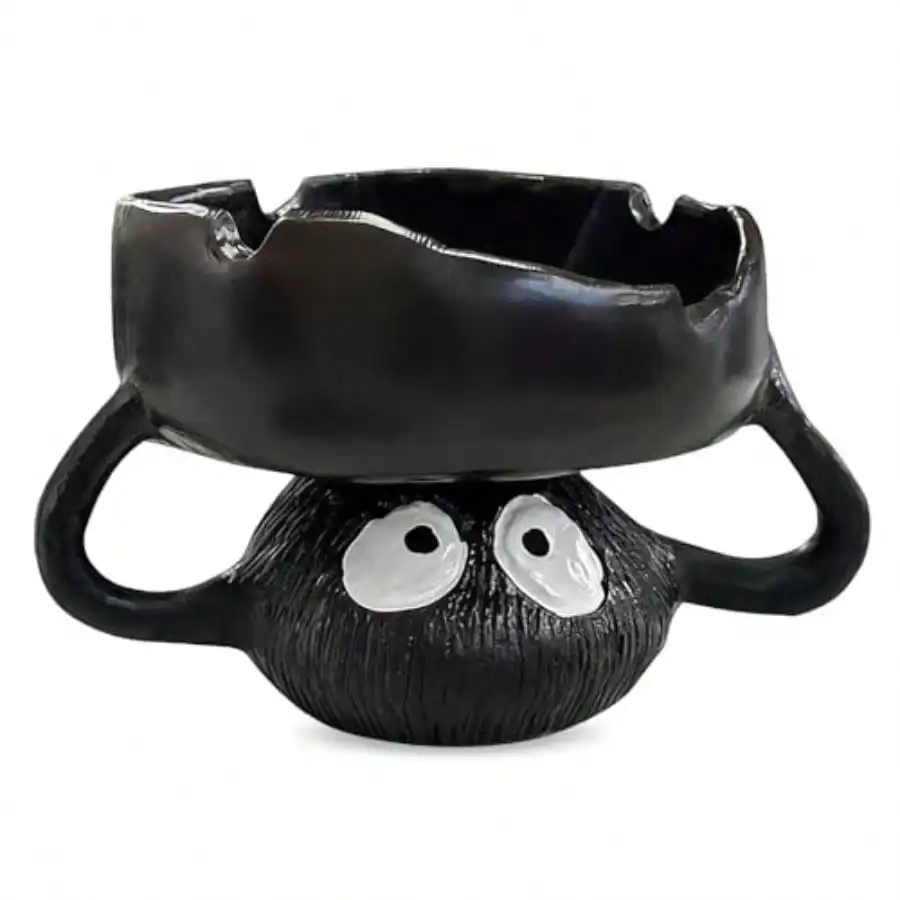 

Fun Resin Cartoon Soot Spr S Tea Dle/Crystal/Jewelry/Keys Ome R Unique Gag G W Elepant/Ousewarming//Fater's Day/Alloween/Cristmas Black
