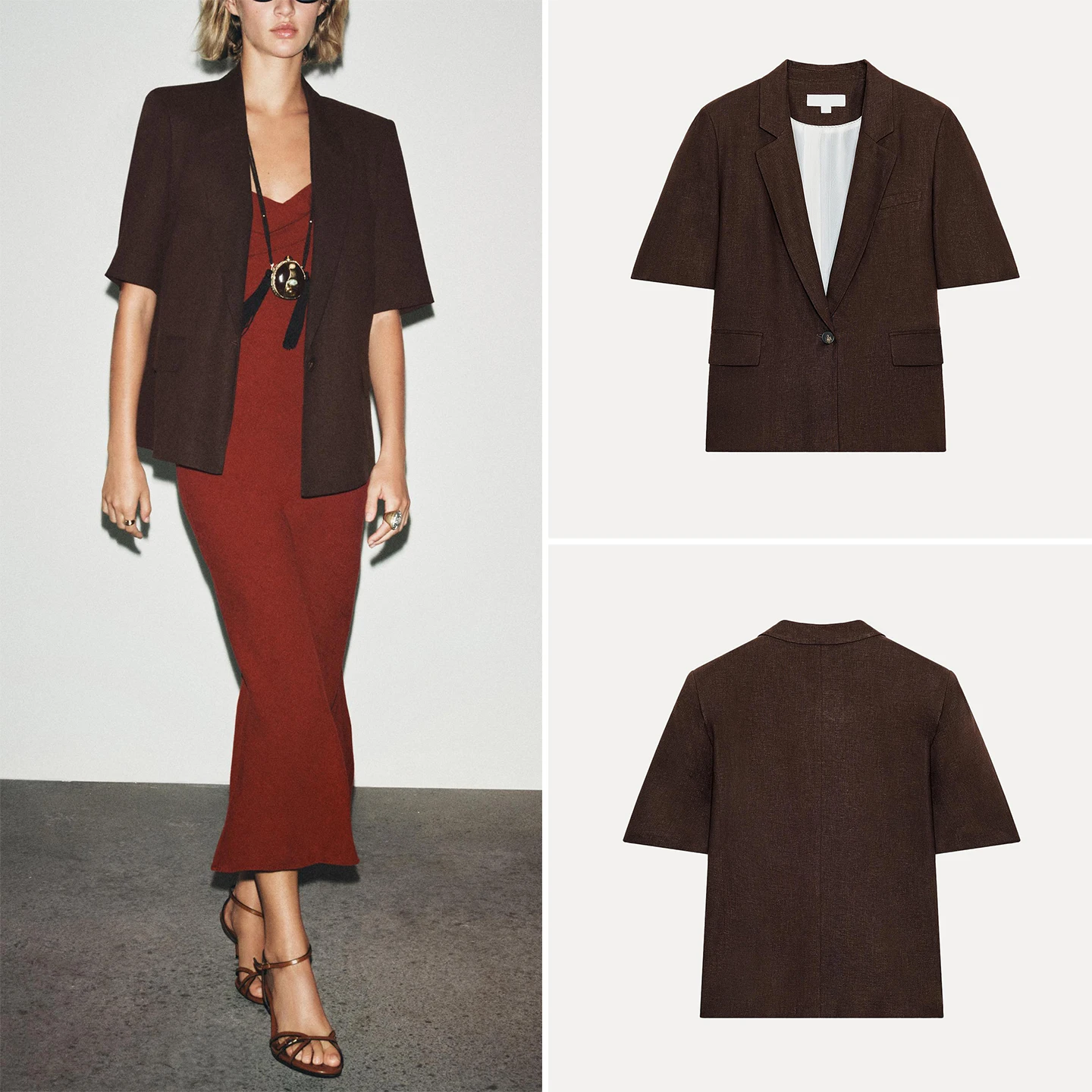 

Z Women's Faion Personali ort Sve Suit Jaet Универсальный Sli Quali European Sle Женское ор Пальто