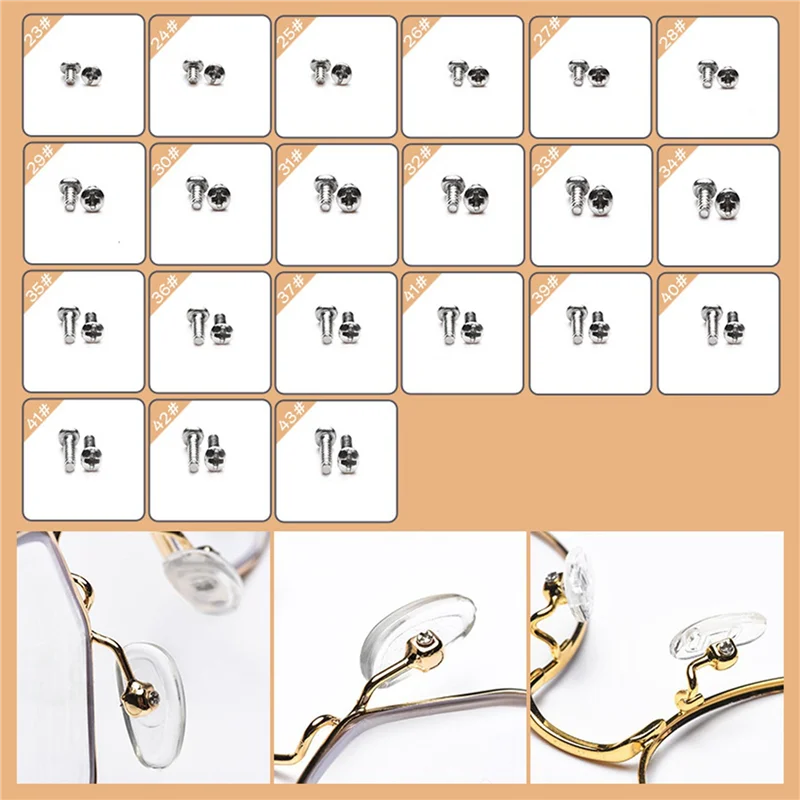 

A02F-4 Set Eyeglass Sunglass Repair Kit With Screws Tweezers Screwdriver Tiny Mini Screws Nuts Assortment