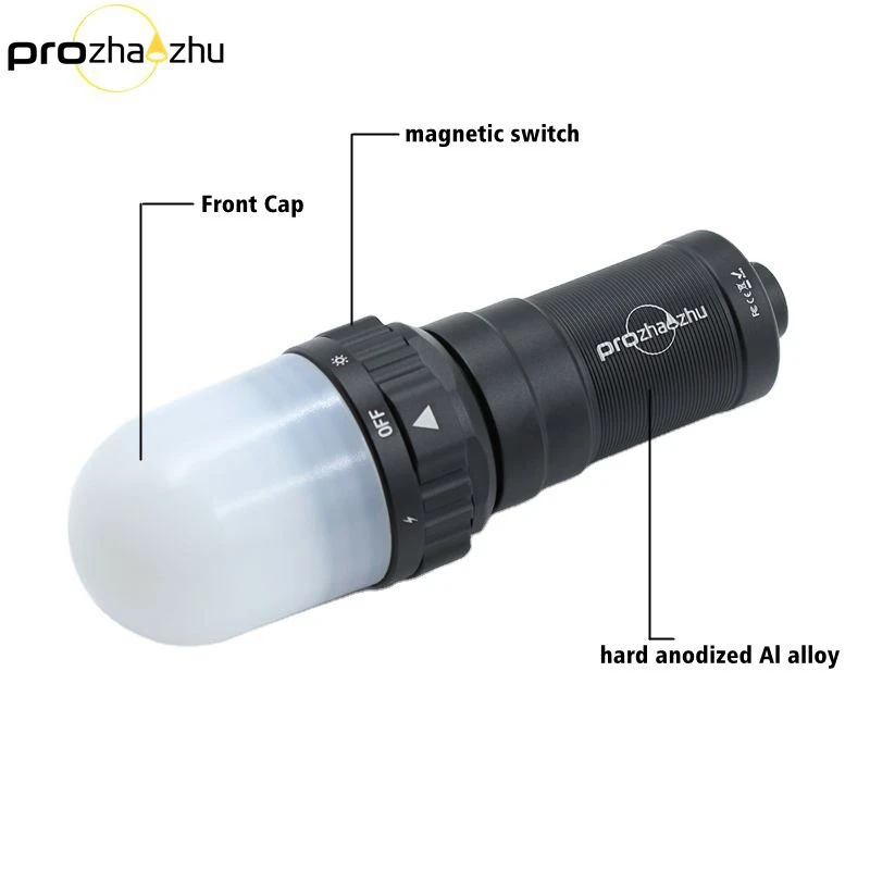 PROZHAOZHU 3000 Lumen IP68 Impermeabile 200M Diving Strobe Ricaricabile 26650 Segnale subacqueo per immersioni subacquee
