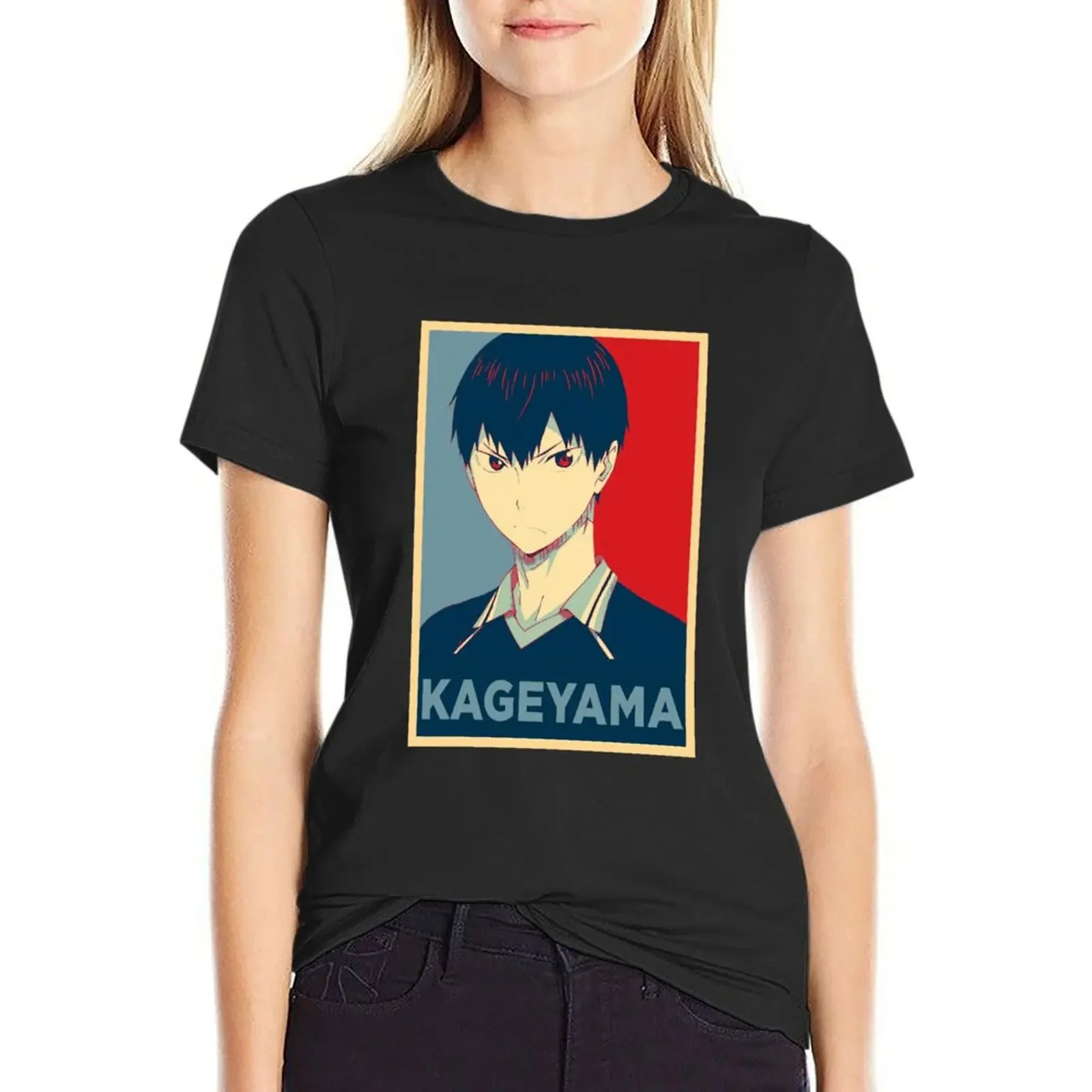 Tobio Kageyama HOPE T-Shirt anime clothes summer top Aesthetic clothing western t shirts for Women