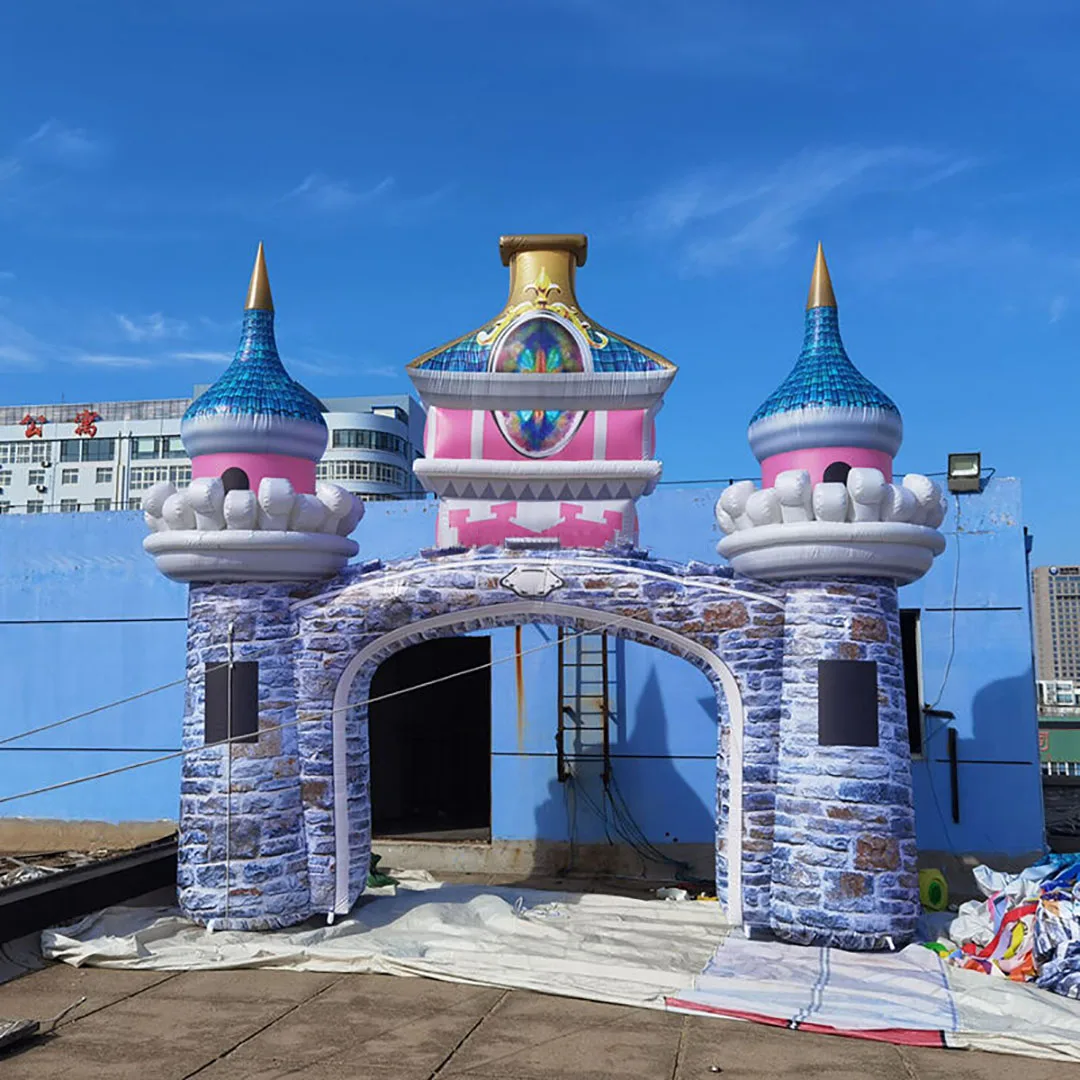 Giant Inflatable Creative Arch Air Blow Gate/Music Concert Entrance Archway Outdoor Decoration Props Event Decor Advertise