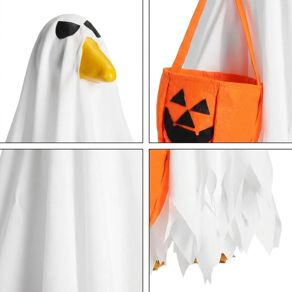 Pumpkin and Geese Themed For Halloween Porch Decoration Set Designed for Outdoor Durability and Festive Seasonal