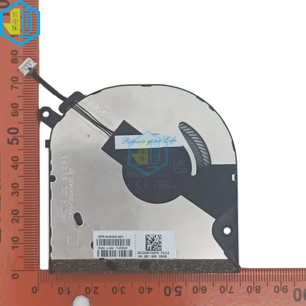 Imagem -06 - Ventilador de Refrigeração para hp Inveja X360 15-fh 15z-fh 15-fh-fh 15-fh0077ng N47948001 N49282-001 Novo