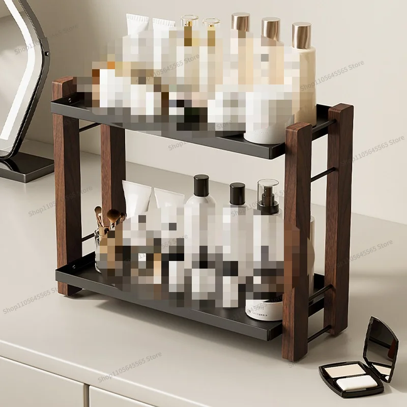 For Walnut Storage Rack, Washbasin, Desktop Storage Box