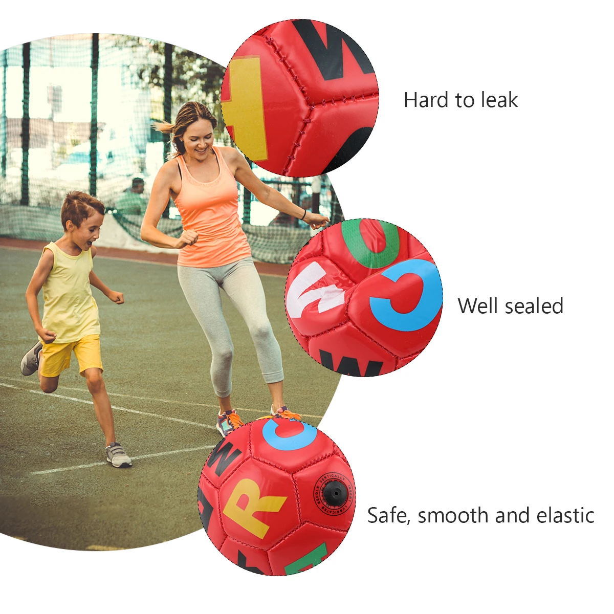 

Kids Football Mini Outdoor Balls Sport Inflatable Small Sewing Child