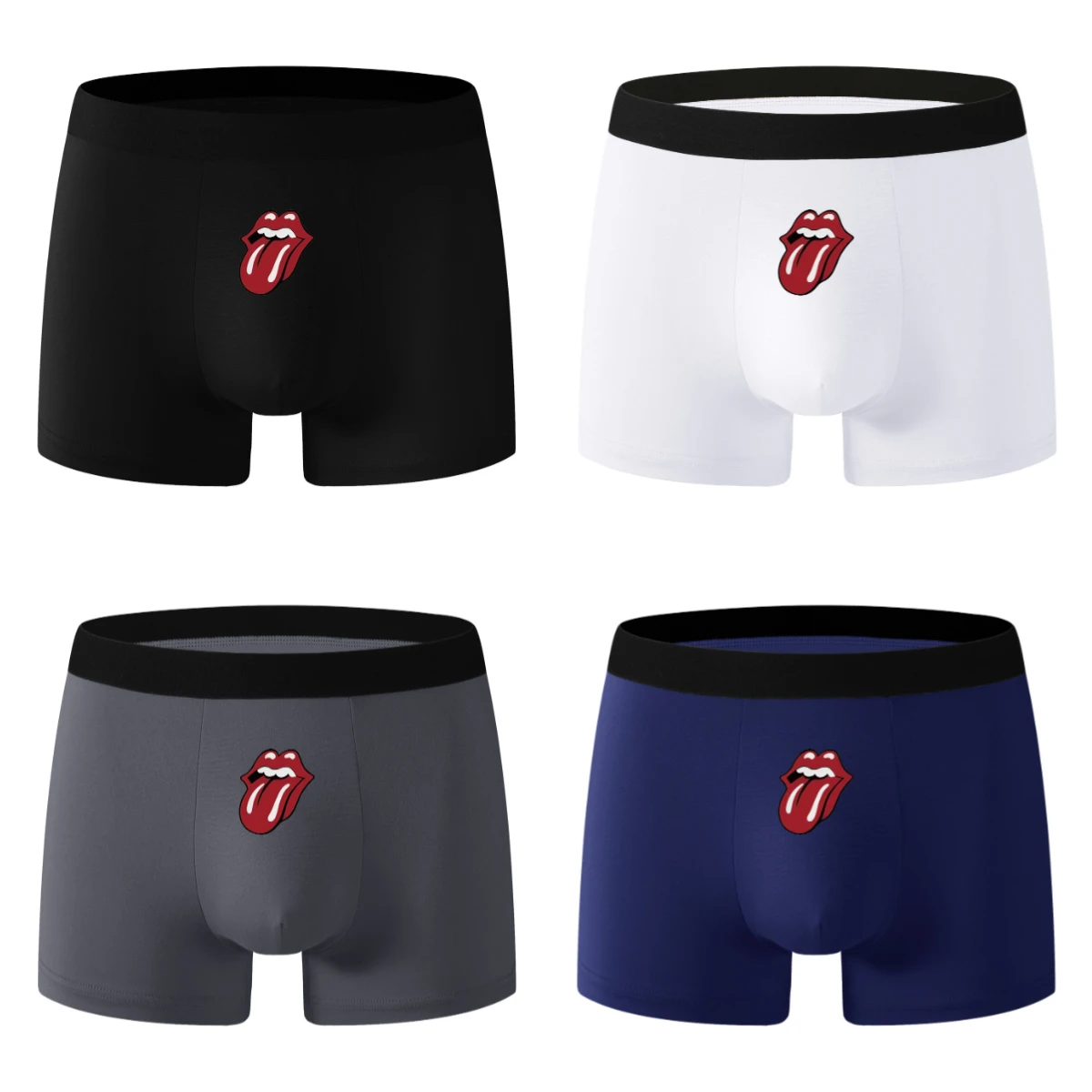 

2/4 PCS new close-fitting boxer shorts are a musthave for men black underwear for the summer of 2025 is comfortable High quality