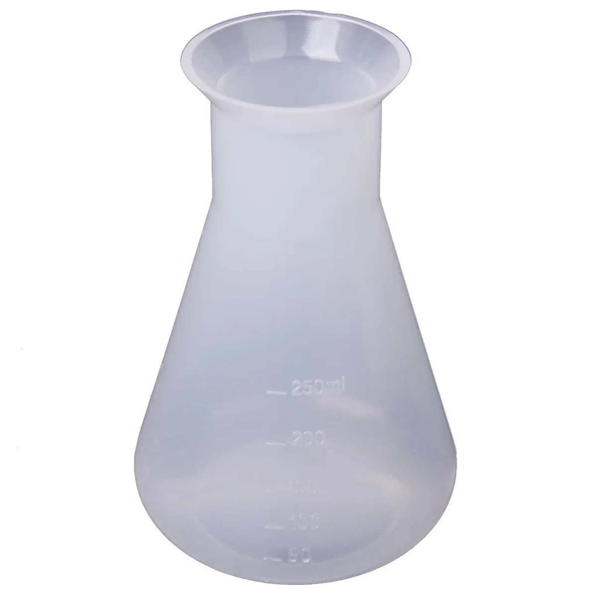 Termo de plástico transparente para laboratorio químico, botella contenedor de 250 ml
