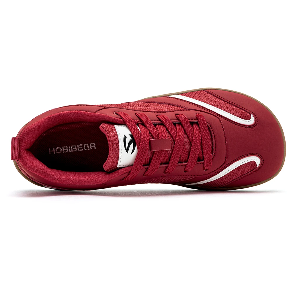 HOBIBEAR Wide Toe Box Shoes for Men Women Casual Lace Up Walking Sneakers Breathable Comfortable Lightweight Non-Slip Footwear