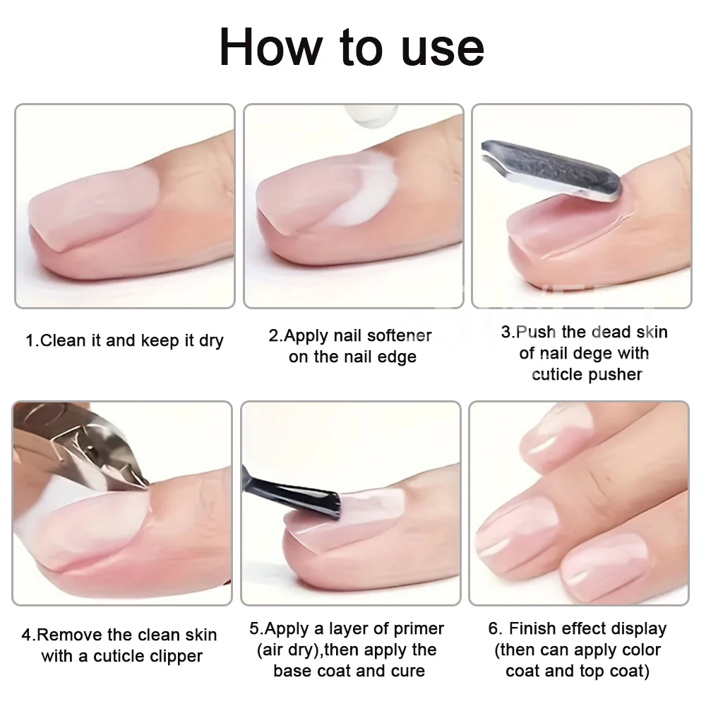 60ml 큐티클 리무버 젤 전문가용 큐티클 부드럽게 제거 네일 죽은 피부 제거 매니큐어 젤 폴리쉬 네일 리페어 케어 도구