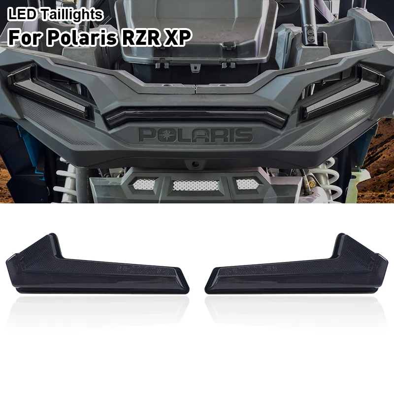 Black Set Replacement LED Tail Lights For 2019 POLARIS RZR 1000 XP  & RZR TURBO