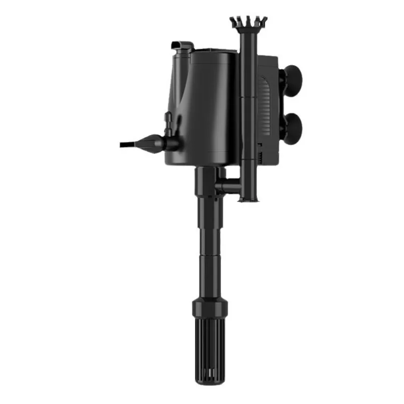 4-in-1 Multi-function Aquarium Filter Pump with Oxygen Aeration Water Circulation and Oil Skimmer Submersible Pump