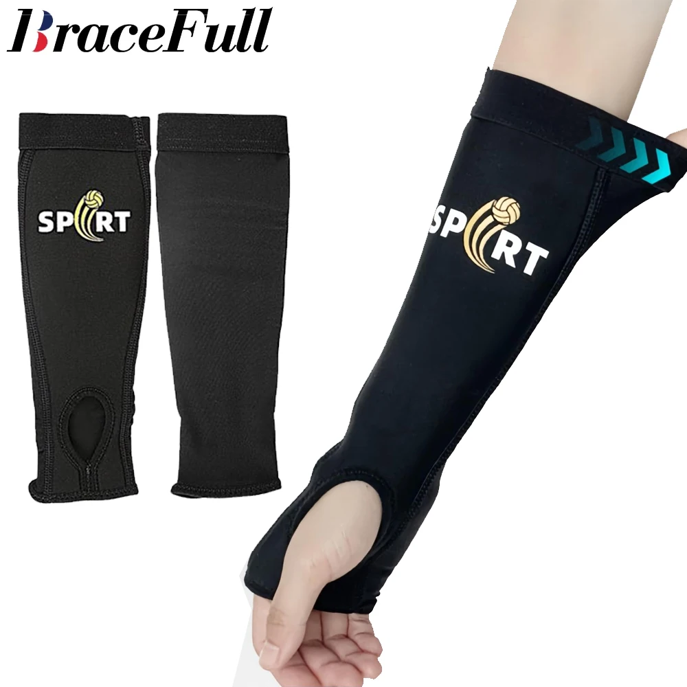

1Pair Volleyball Arm Sleeves Passing Hitting Forearm Sleeves with Protection Foam Pads and Thumb Hole,Volleyball Arm Pads