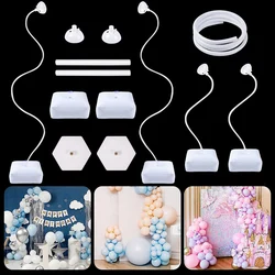 Balloon Arch Stand with Base Flexible Free Bending Half Balloons Arch frame Backdrop Kit for Wedding Birthday Party Baby Shower