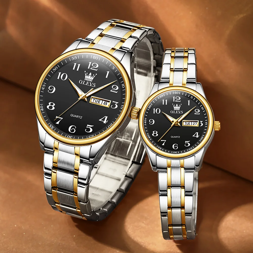 Luxury Brand Couples Wrist Watch Sets His Hers Gifts Pareja Relogios Masculino Feminino Reloj Hombre Mujer Clock For Men Women