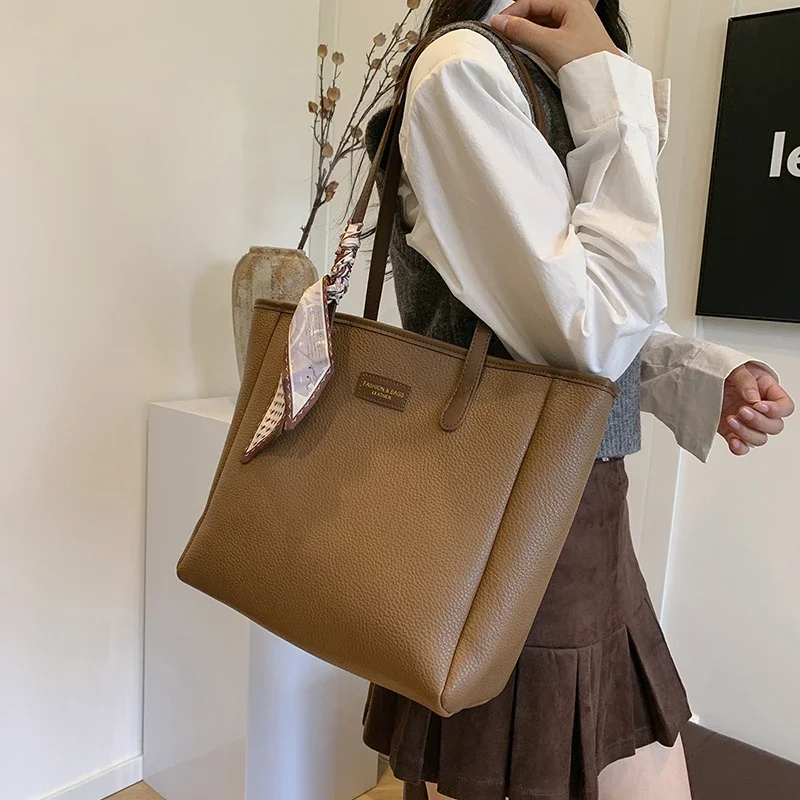 

Bag for Women New Style Popular This Year Large Capacity Tote Bag Versatile Casual Single Shoulder Commuting Bag Пакет Тотта