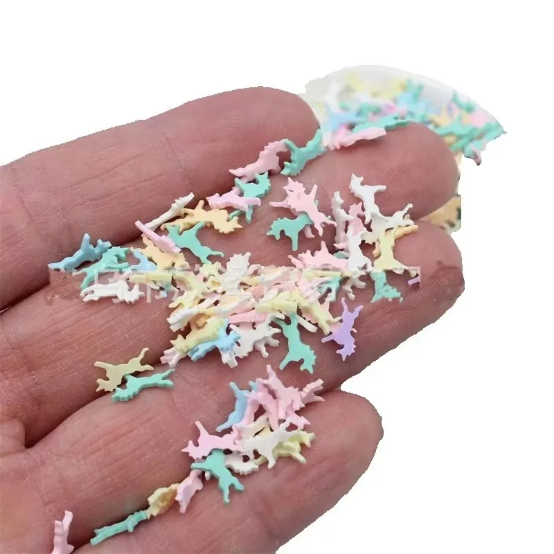 

10/50 г красочные ломтики глины единорога, мягкая керамика, смешанные полимерные Ломтики для рукоделия, аксессуары для украшения