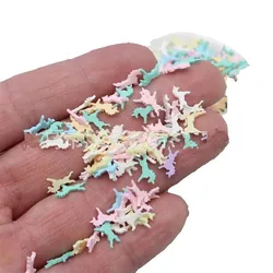 10/50g Colorful Unicorn Clay Slices Soft Pottery Mixed Polymer Sprinkles for DIY Crafts Filling Decoration Accessories