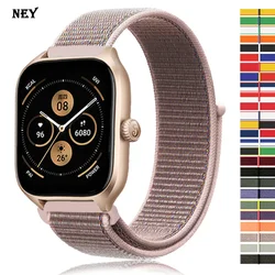 Loop Band For Amazfit GTS 4/3/2/2e Mini/GTR 4/3/Pro/GTR2/47mm/stratos Nylon 20mm/22mm Watch Bracelet Amazfit bip-U-S-lite strap