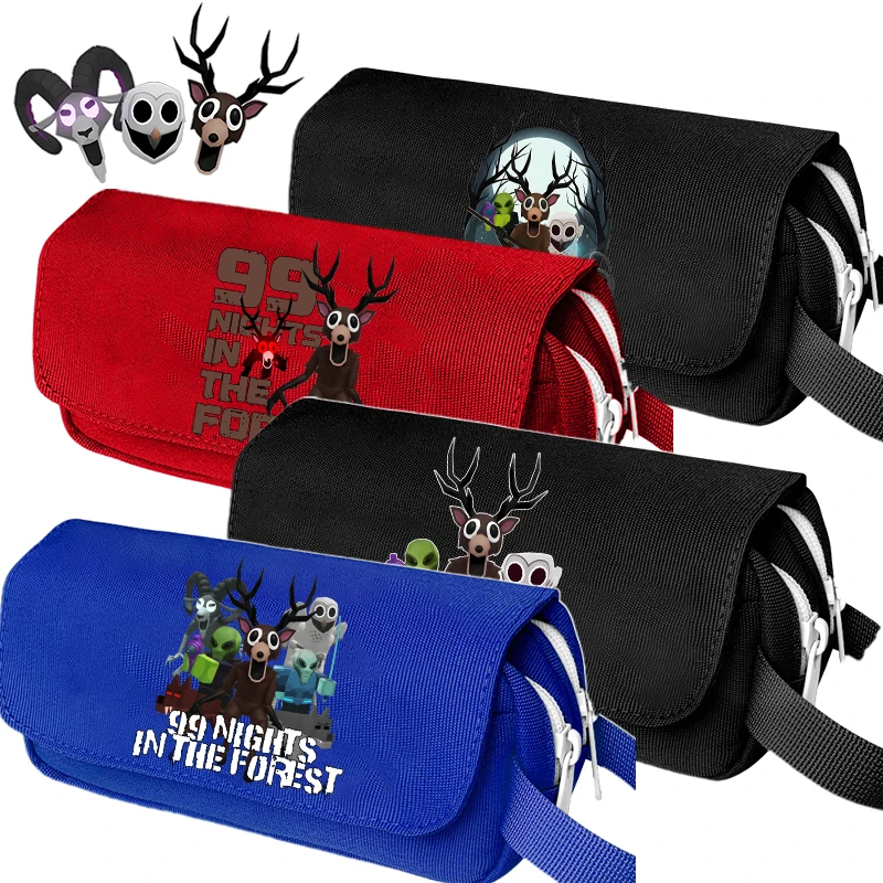 

Game 99 Nights in The Forest Pencil Case Creative Cartoon Pen Case Student Fashion Large Capacity Pen Bag Stationery Pouch Gifts