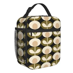 Orla Kiely Floral Thermal Insulated Lunch Bag Scandinavian Portable Lunch Container Camping Travel Multifunction Food Box