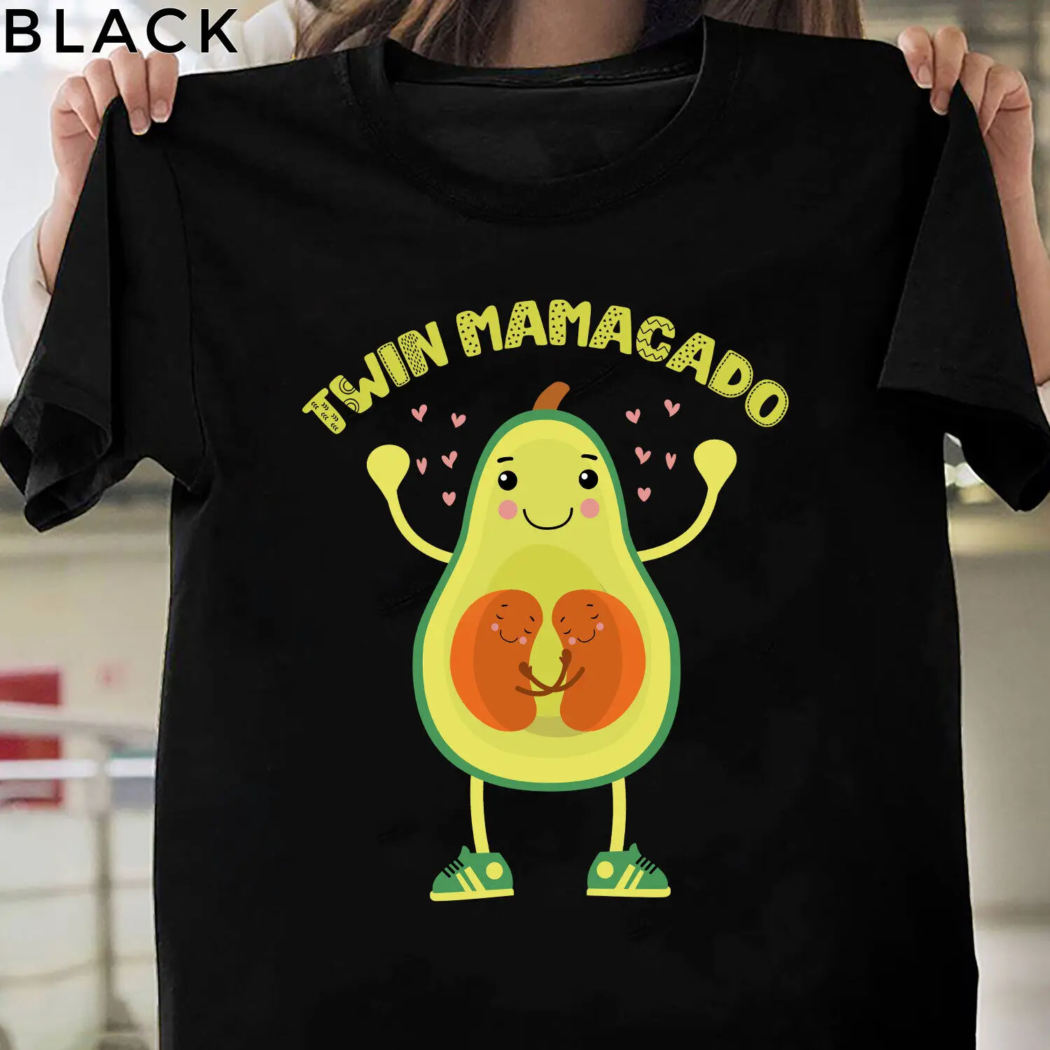 

Twin Mamacado Cute Avocado Mama Fruit Pregnancy Pregnant Mom Gift T-Shirt S-4XL