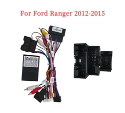Car 16pin Wiring Harness Adapter Canbus Box Decoder Android Radio Power Cable For Ford Kuga Escape Ecosport Fiesta Ranger 2014